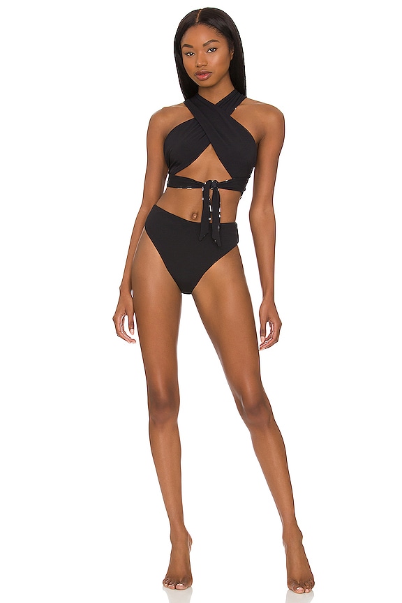 view 1 of 4 Radiant Reversible One Piece in Black Tulip