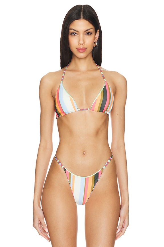 view 2 of 5 BALMY 비키니 탑 in Brown