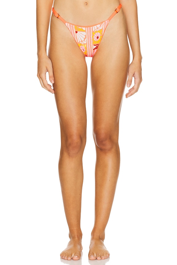 view 2 of 5 Reversible Flash Bikini Bottom in Orange