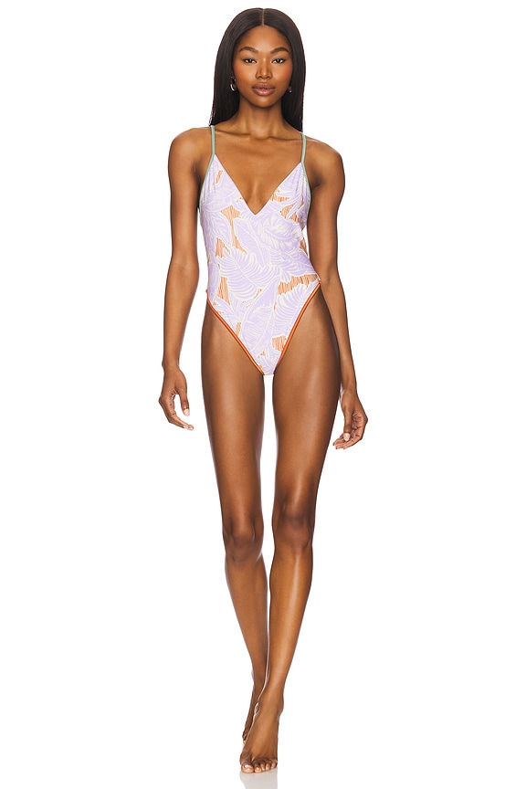 view 2 of 4 MAILLOT DE BAIN 1 PIÈCE WISTERIA MAE in Pastel Purple