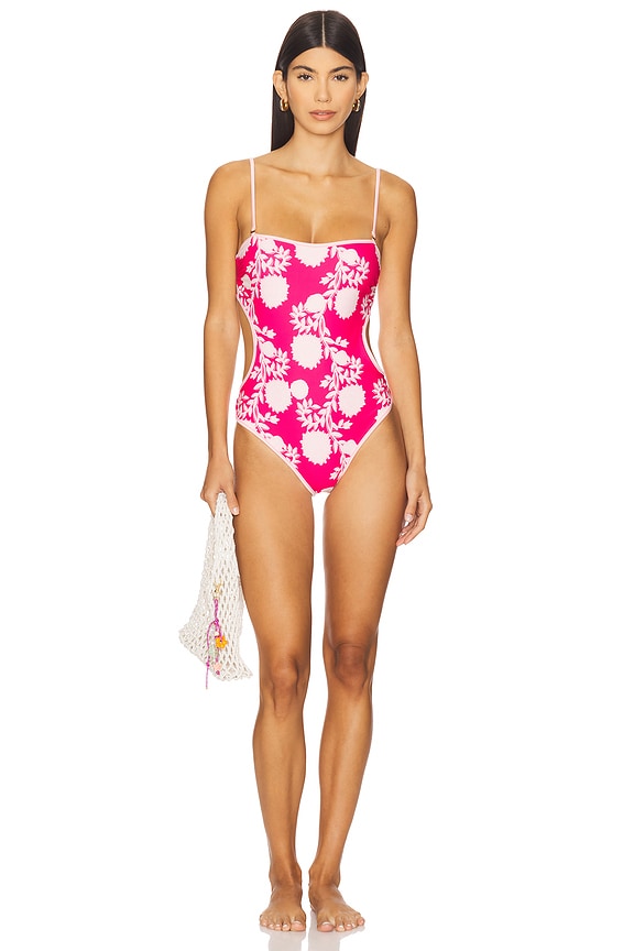 view 2 of 4 Cirsium One Piece Swimsuit in Red