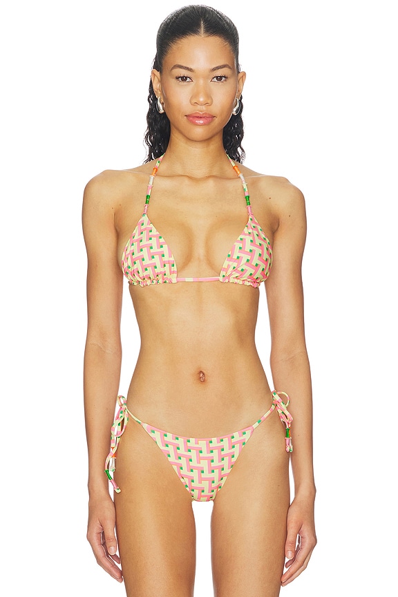 view 1 of 6 Blush Tide Balmy Bikini Top in Open Yellow