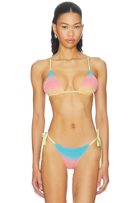 view 1 of 5 First Light Zen Bikini Top in Open Pink