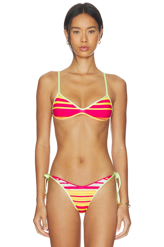 view 2 of 5 PARTE SUPERIOR DEL BIKINI SUNDAZED BARI in Dark Pink
