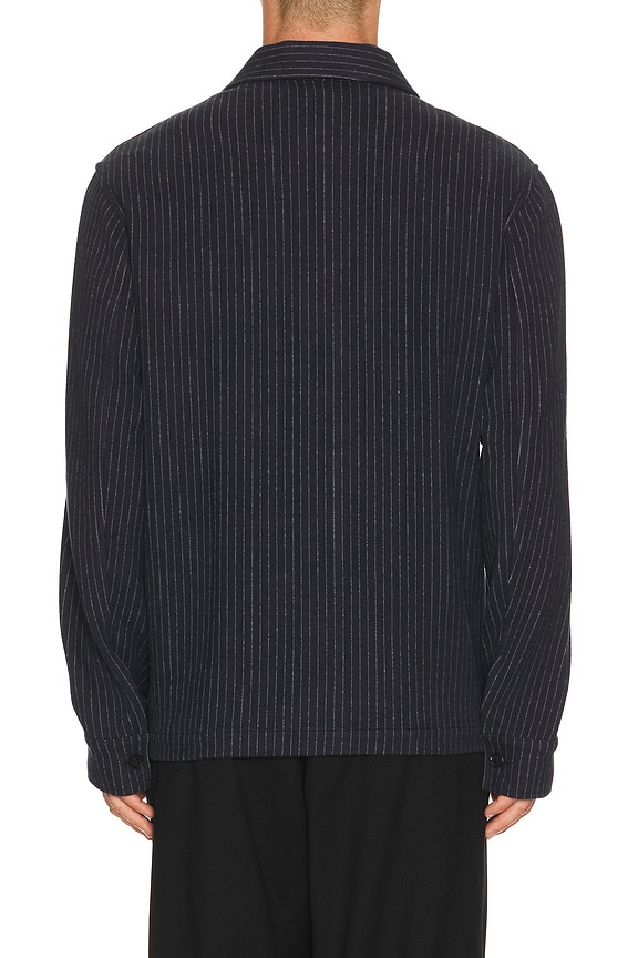 view 2 of 5 Porter Overshirt in Navy & Cream