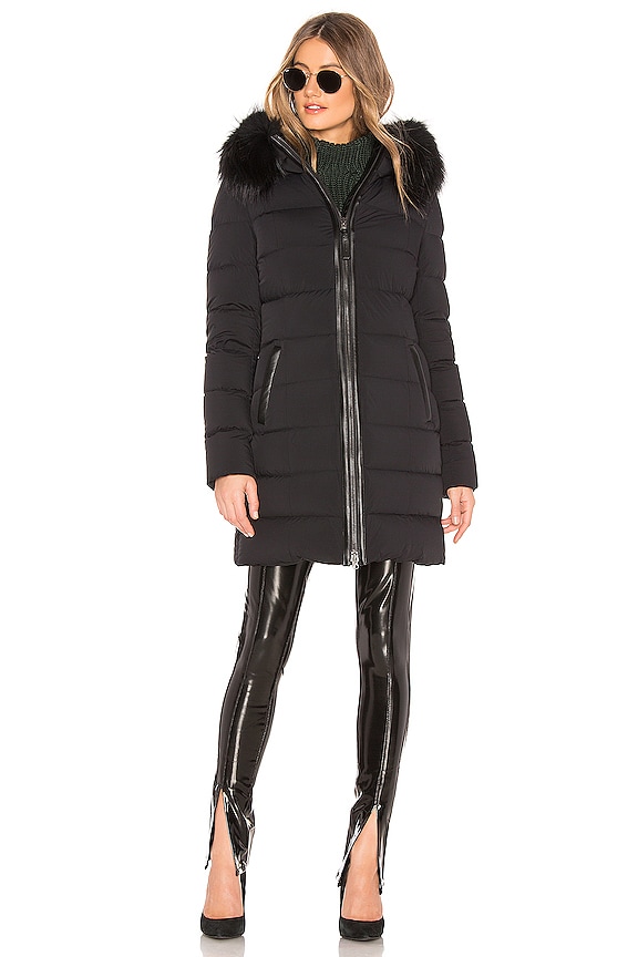 view 2 of 4 Calla Jacket With Fur Trim in Black
