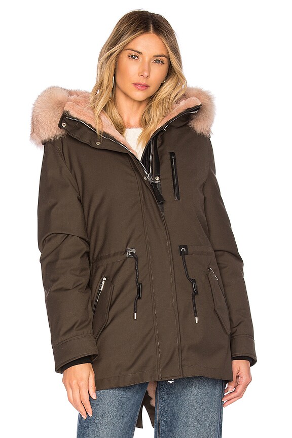 view 2 of 5 BLOUSON CHARA in Army & Blush