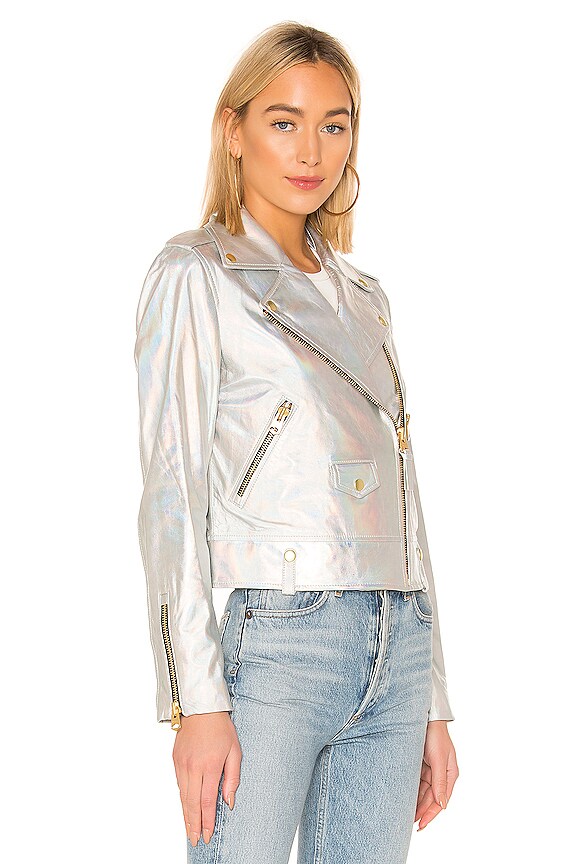 view 2 of 4 BAYA レザージャケット in Hologram