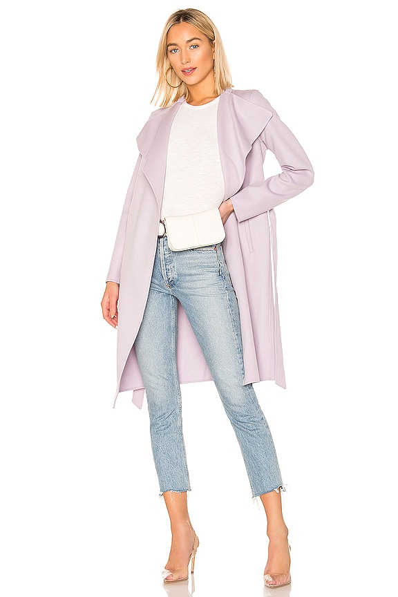 view 1 of 4 MANTEAU EN LAINE LEORA in Lilac