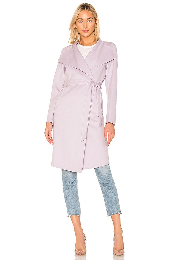view 2 of 4 MANTEAU EN LAINE LEORA in Lilac
