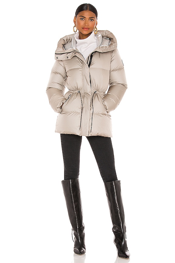 view 2 of 4 Freya Puffer Jacket in Champagne-Black