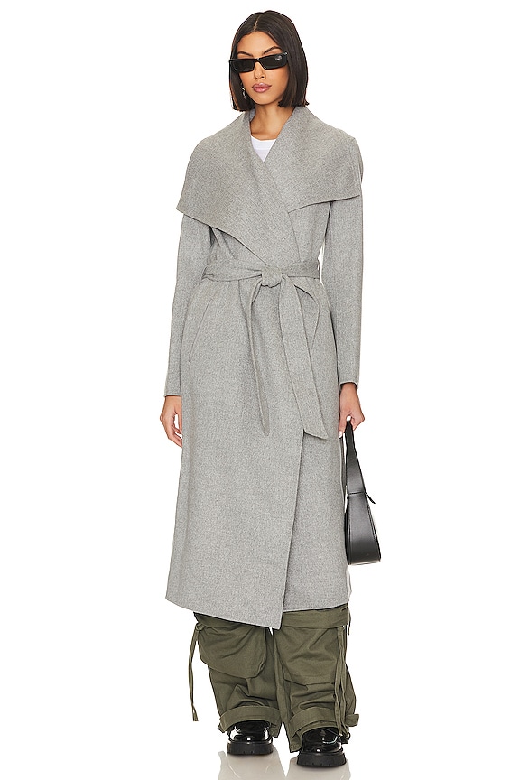 view 2 of 4 MAI 울 코트 in Grey Melange