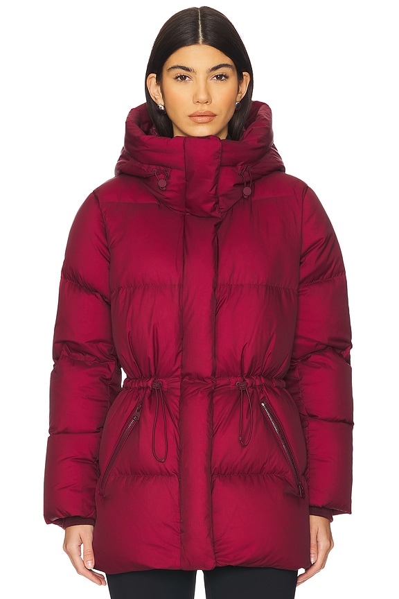 view 2 of 7 Freya Puffer Jacket in Garnet