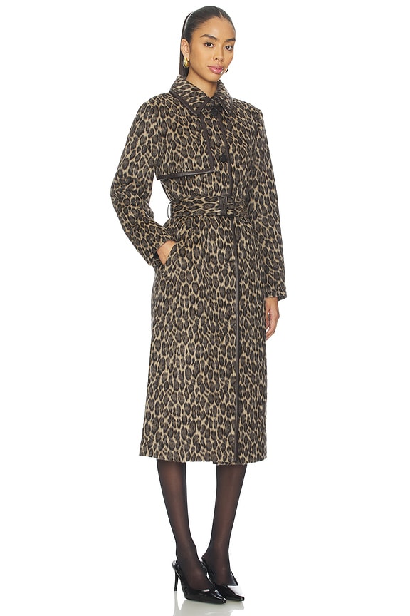 view 2 of 3 Zeva Coat in Light Camel Multi
