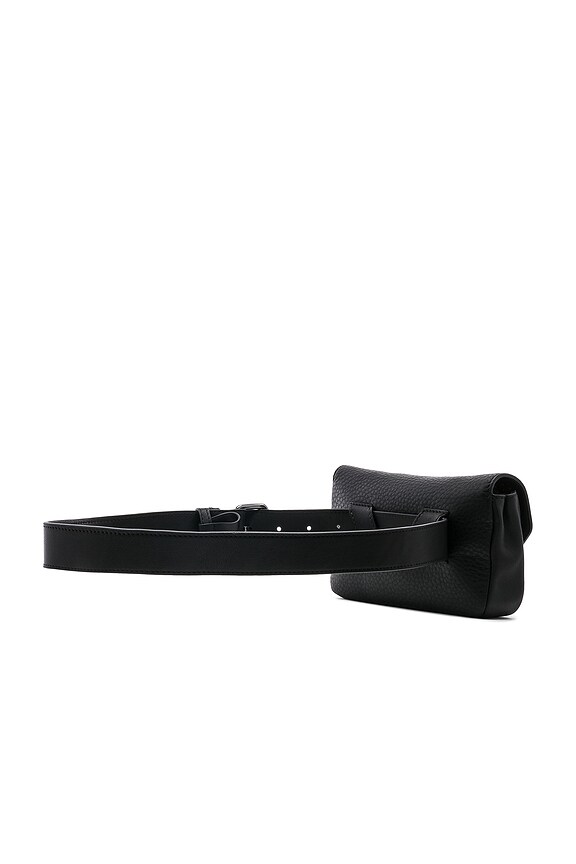 view 2 of 5 Devin Money Belt Bag in Black & Gunmetal