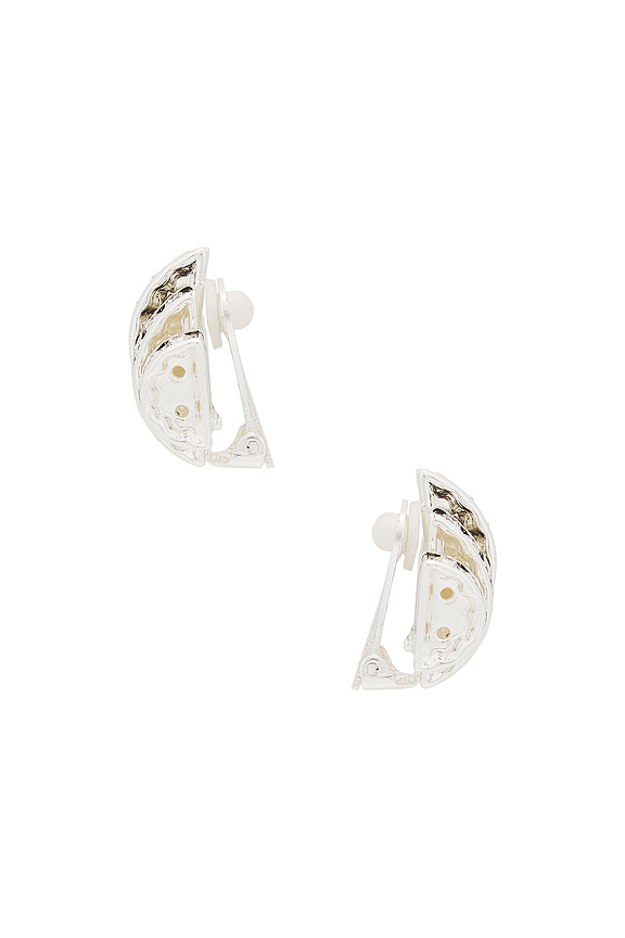 view 2 of 2 Crystal Earrings in Silver