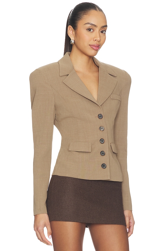 view 2 of 4 Tailored Blazer in Beige