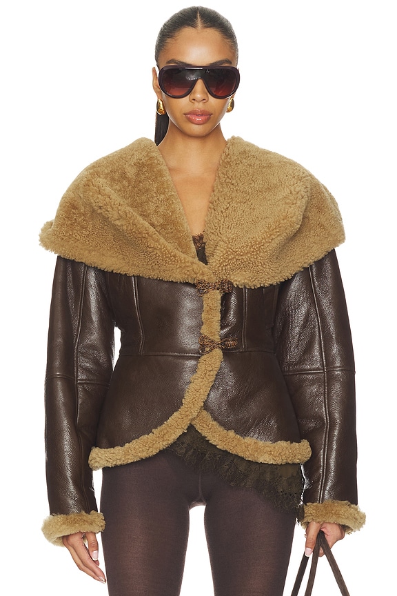 view 2 of 5 CHAQUETA in Brown