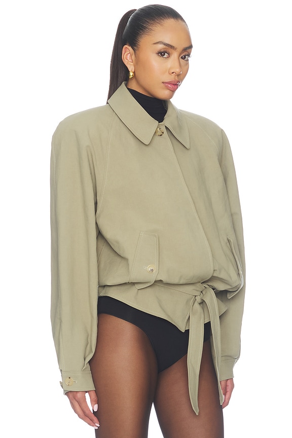 view 2 of 4 Tie Waist Jacket in Khaki