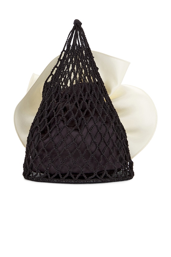 view 2 of 6 Small Devana Bag in Black & Cream