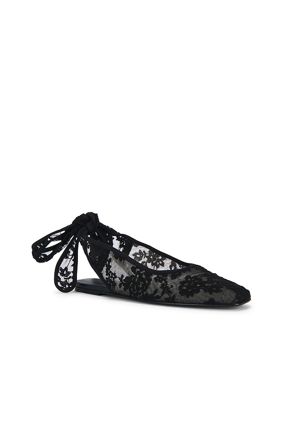 view 2 of 5 Lace Ballet Flat in Black
