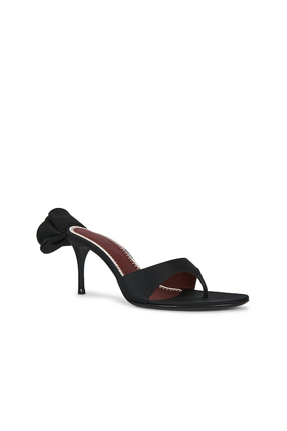 view 2 of 5 Flower Sandal Heel in Black