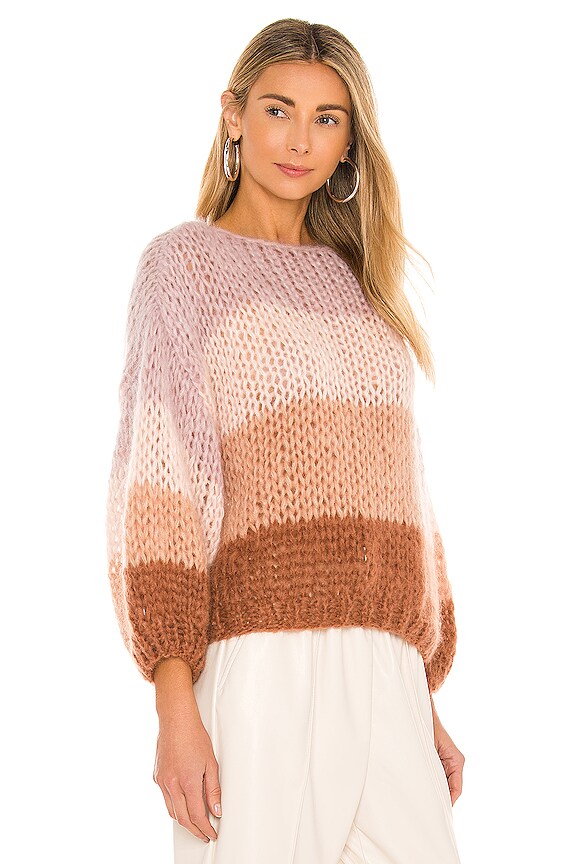 view 2 of 4 Mohair Big Sweater in Rose & Fawn