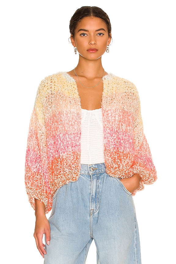 view 1 of 4 Boucle Rainbow Bomber in Sunset