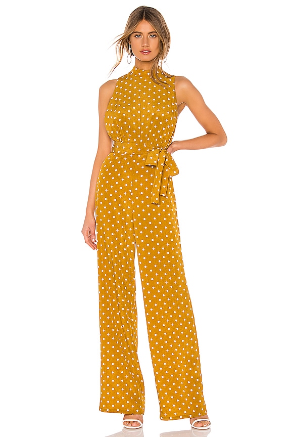 view 1 of 3 Fili Jumpsuit in Yellow Dot