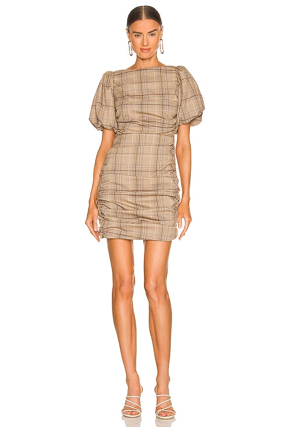 view 2 of 4 ROBE DARLENE in Tan Plaid