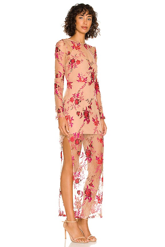 view 2 of 3 VESTIDO WILLOW in Scarlet Vineyard