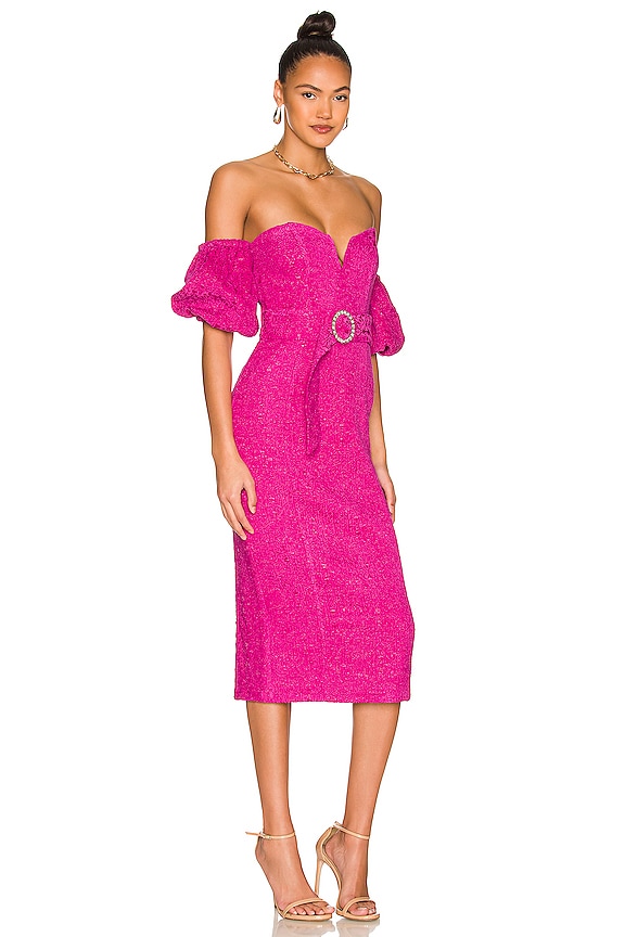 view 2 of 4 Penelope Midi Dress in Hot Pink
