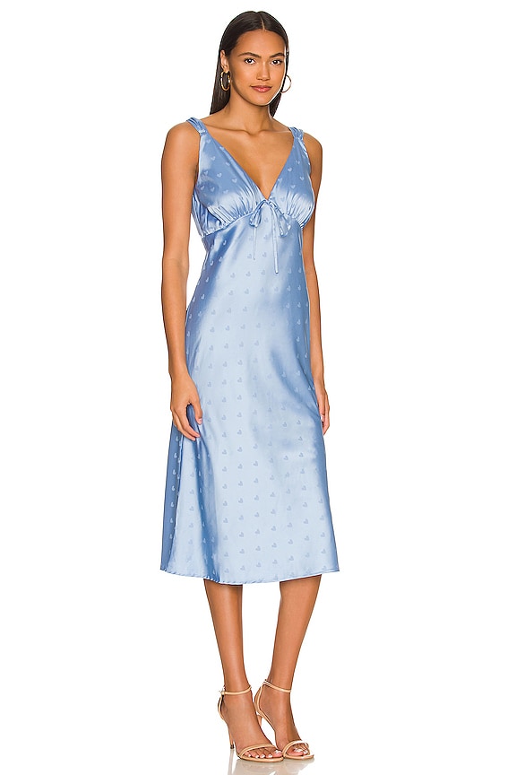 view 2 of 3 VESTIDO MIDI MARIANNE in Victorian Blue