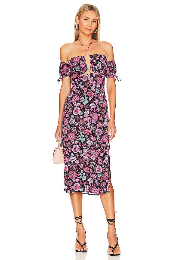 view 2 of 4 Olivia Midi Dress in Dancing Valley Black