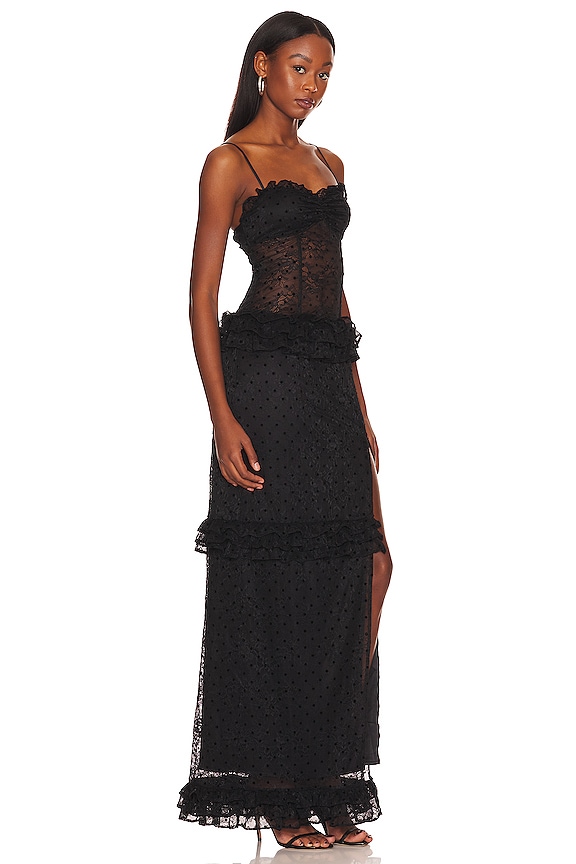 view 2 of 3 Sienna Lace Gown in Black