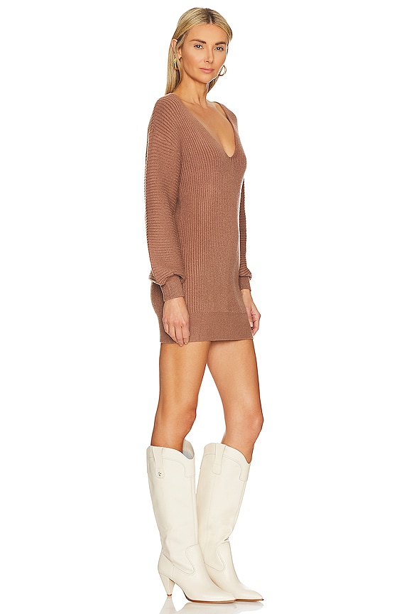 view 2 of 3 Riley Sweater Dress in Light Brown