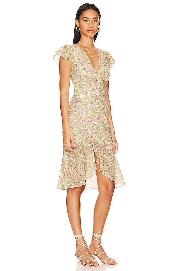 view 2 of 3 Elaine Midi Dress in Pink Lemonade Multi