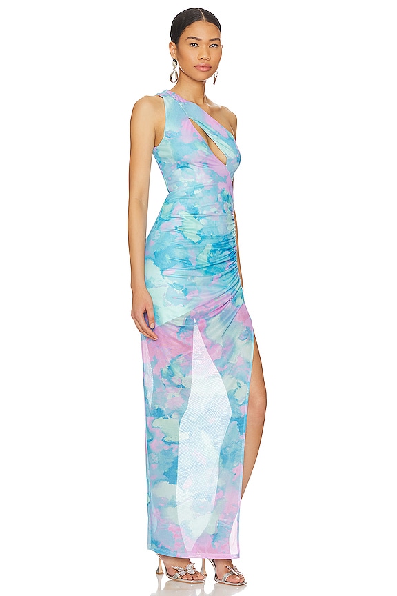 view 2 of 4 Dorothea Gown in Blue Watercolor