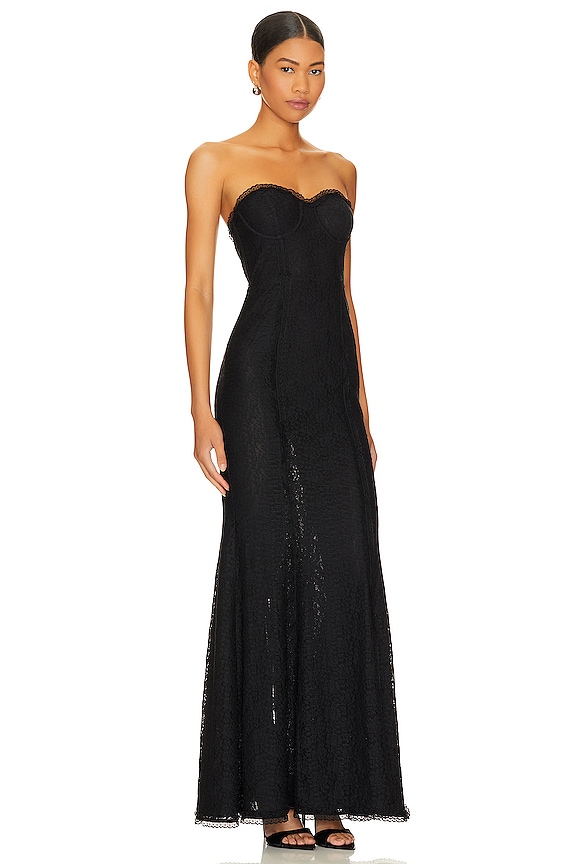 view 2 of 3 Mari Elena Gown in Black