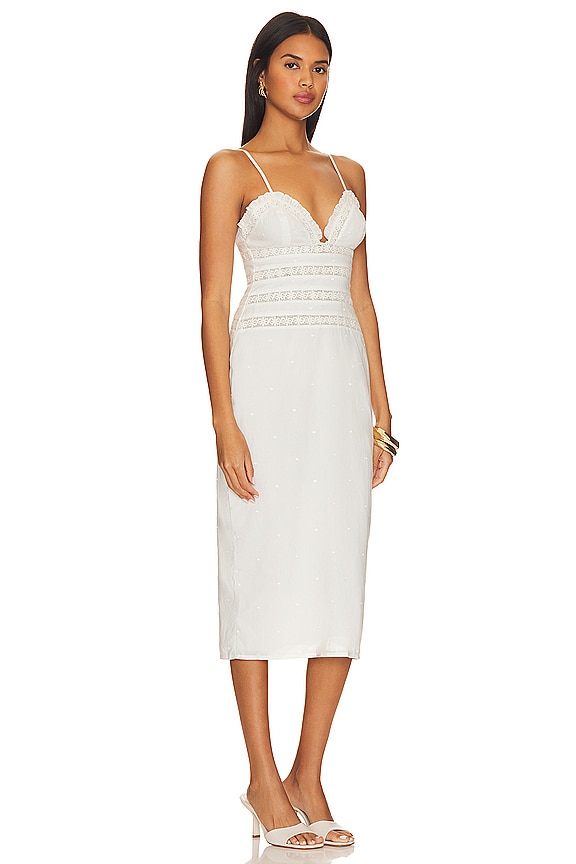 view 2 of 3 Kariselle Midi Dress in White