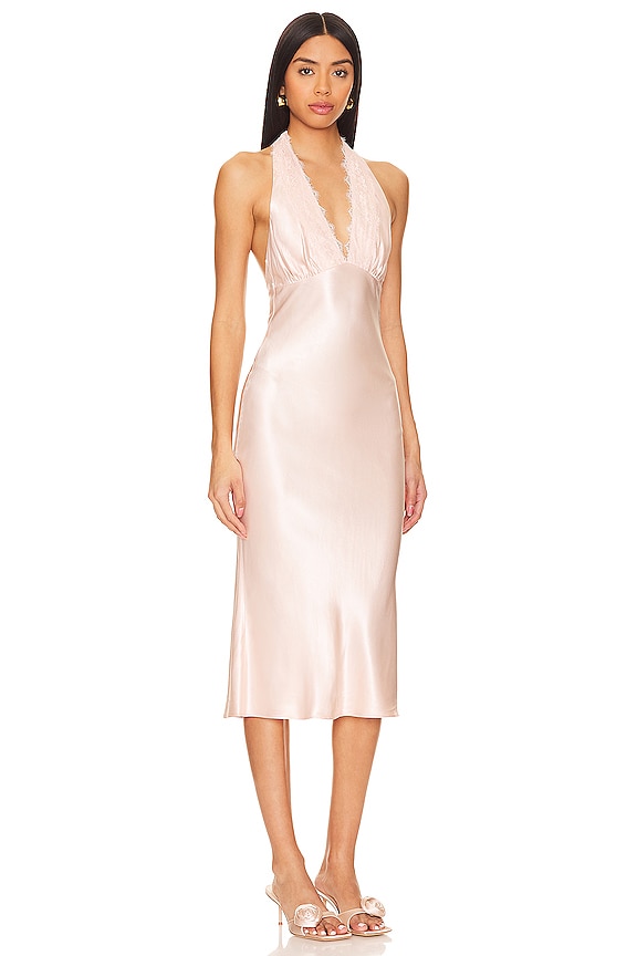 view 2 of 3 ROBE MI-LONGUE DARA in Blush Pink