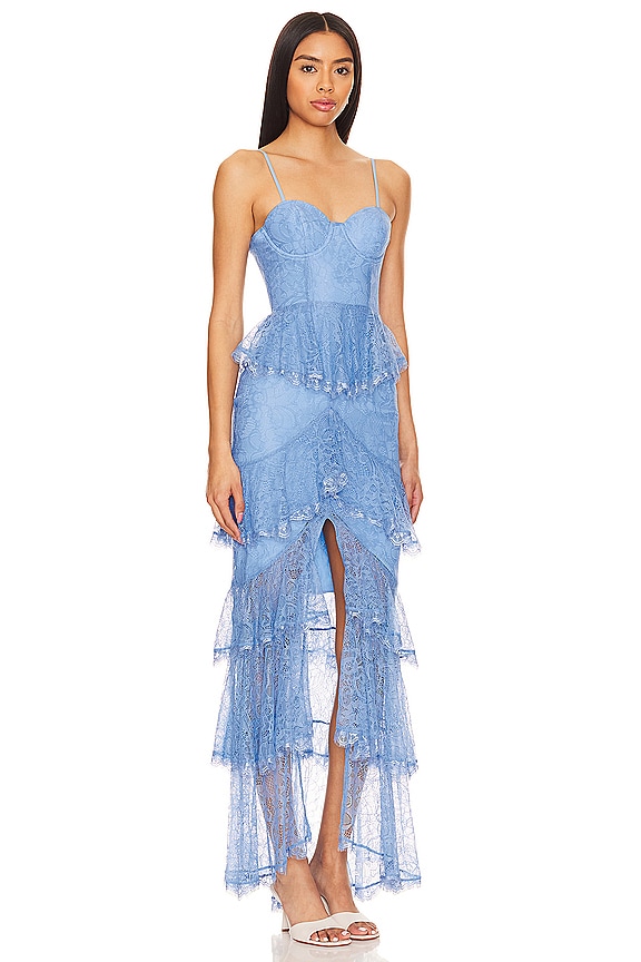 view 2 of 3 Zelda Fitz Gown in Robins Egg Blue