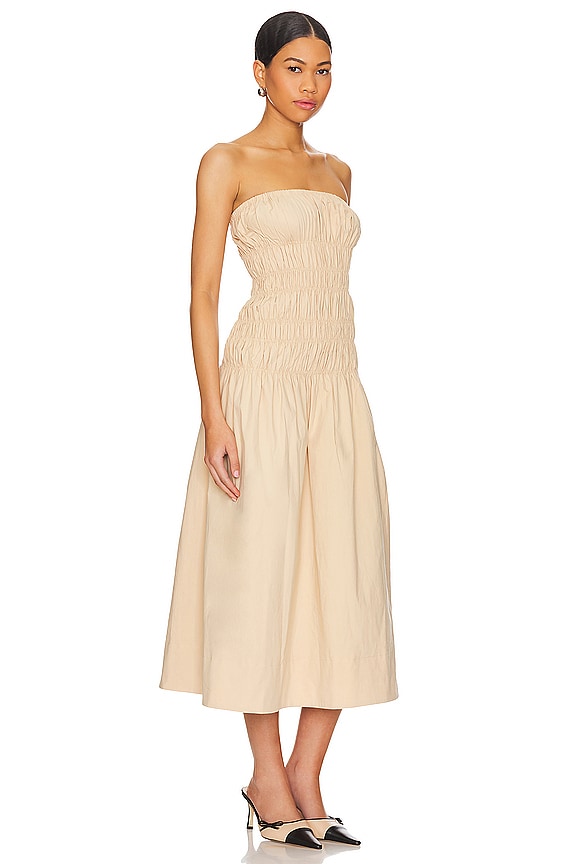 view 2 of 3 Vanna Midi Dress in Beige