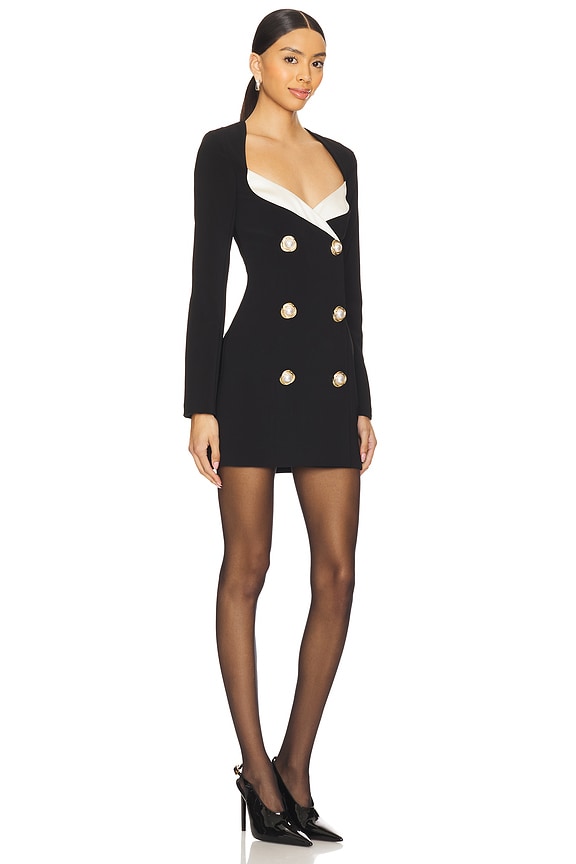 view 2 of 3 Alexandra Mini Dress in Black & White