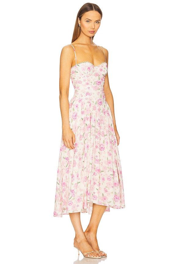 view 2 of 3 ROBE PRISCILLA in Vintage Pink & Ivory