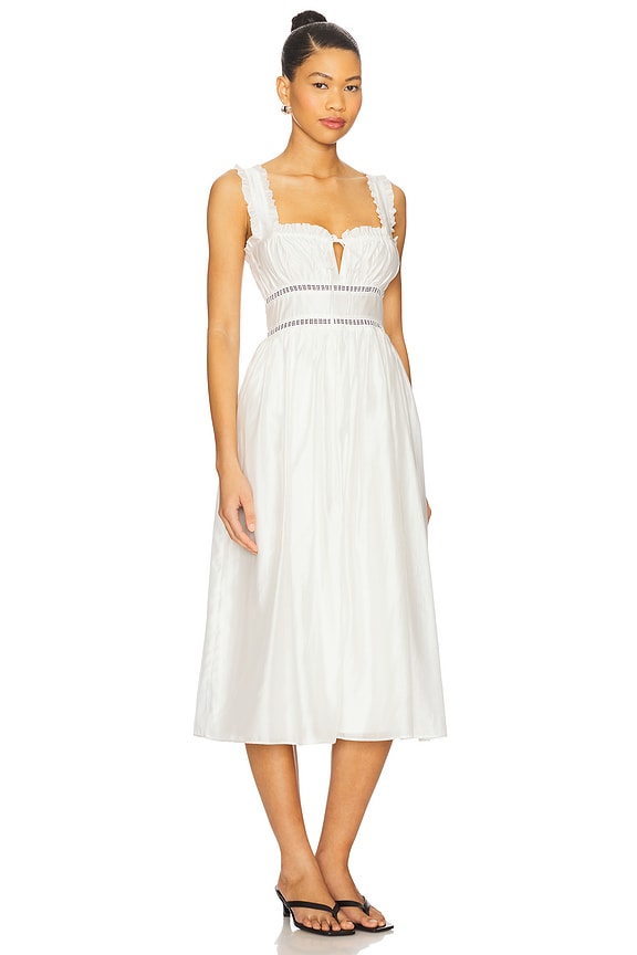 view 2 of 3 Dora Midi Dress in White