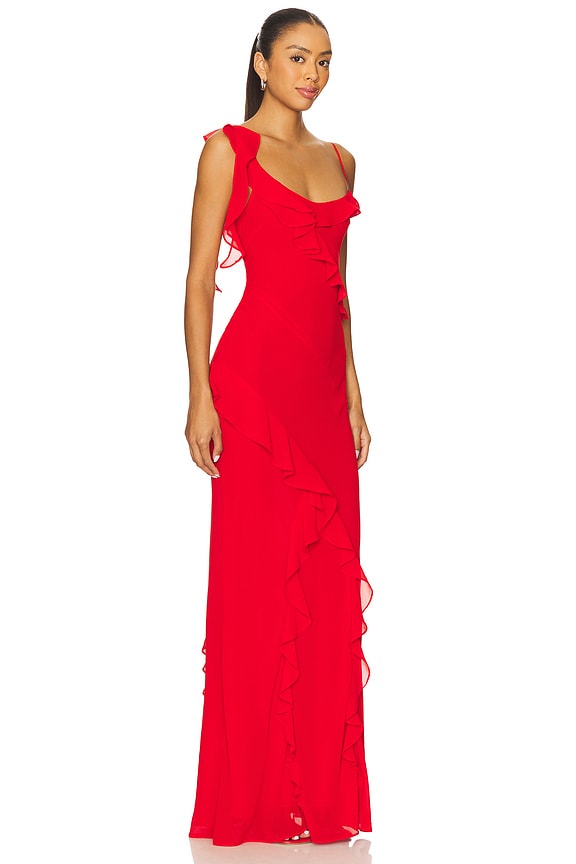 view 2 of 3 Teagan Gown in Red