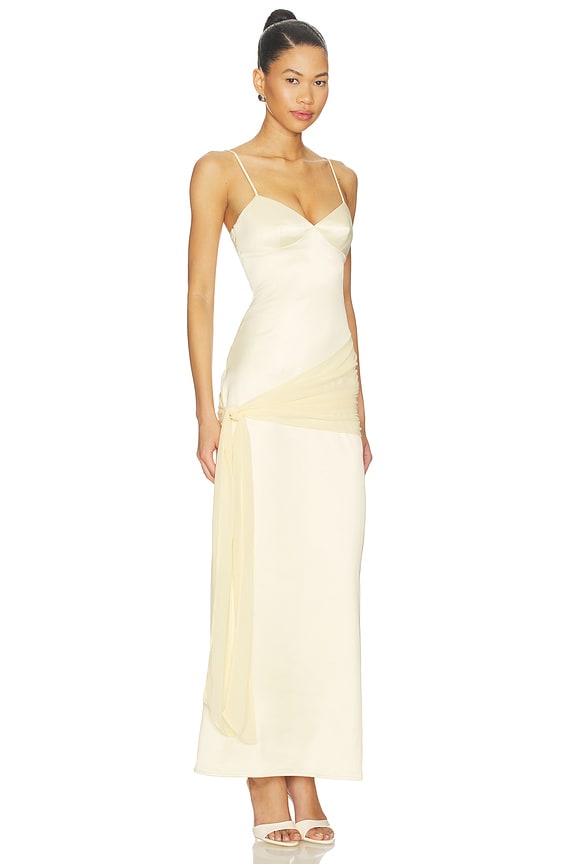 view 2 of 3 Emmie Gown in Butter Yellow