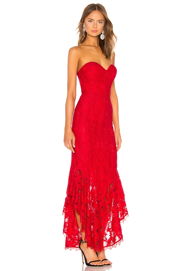 view 2 of 4 VESTIDO LARGO EDUARDA in Red Rose