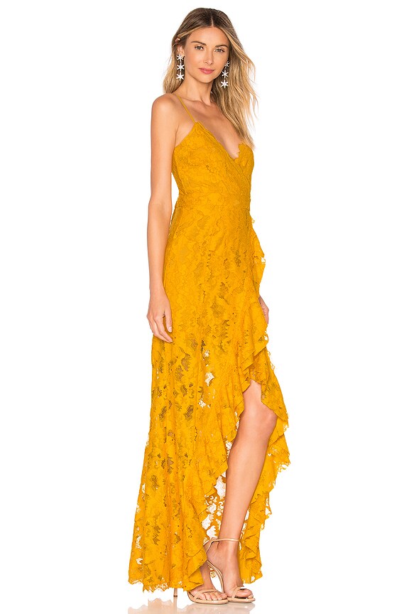 view 2 of 3 Paisley Dress in Gold Yellow